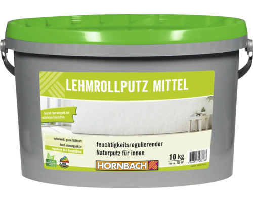 HORNBACH Kleirolpleister, conserveermiddelvrij, wit, 10 kg