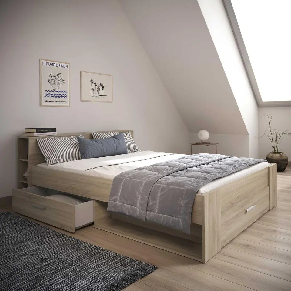 Bed Polly 160 x 200 cm-Kronberg eik