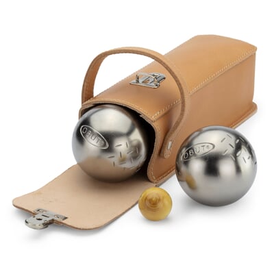 Bouletasche Leder für 3 Kugeln