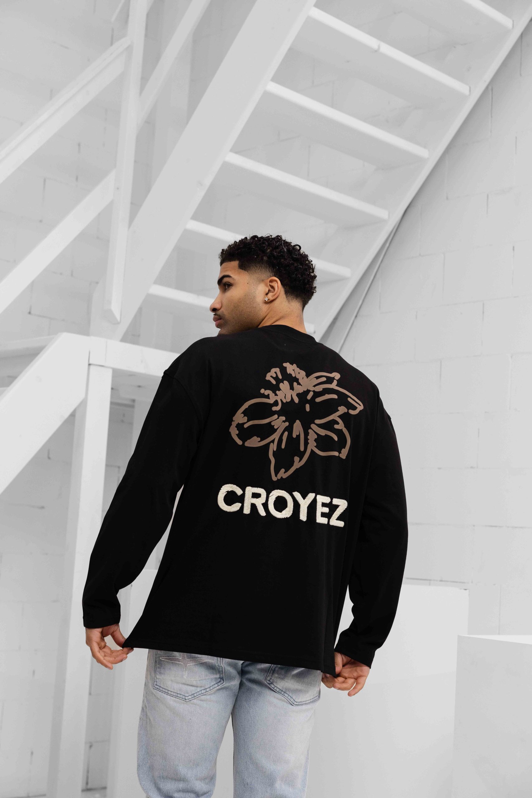 Croyez Gardener Longsleeve T-Shirt Heren Zwart