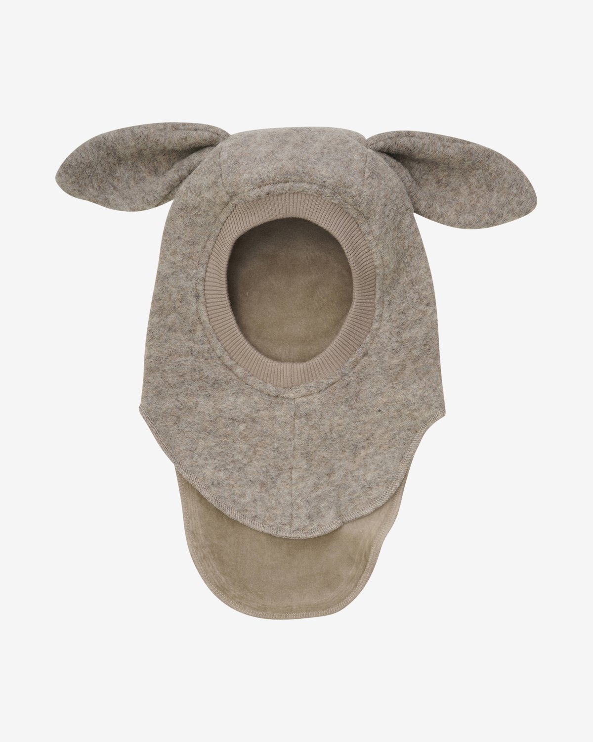 Balaclava Ull 2-lags – Kaninører, Børstet Ullfleece | Ears Wool