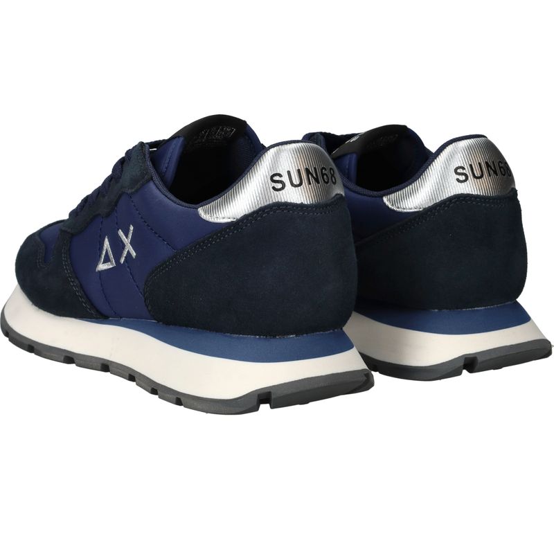 SUN68 Ally Gold Silver Sneakers Blauw Dames