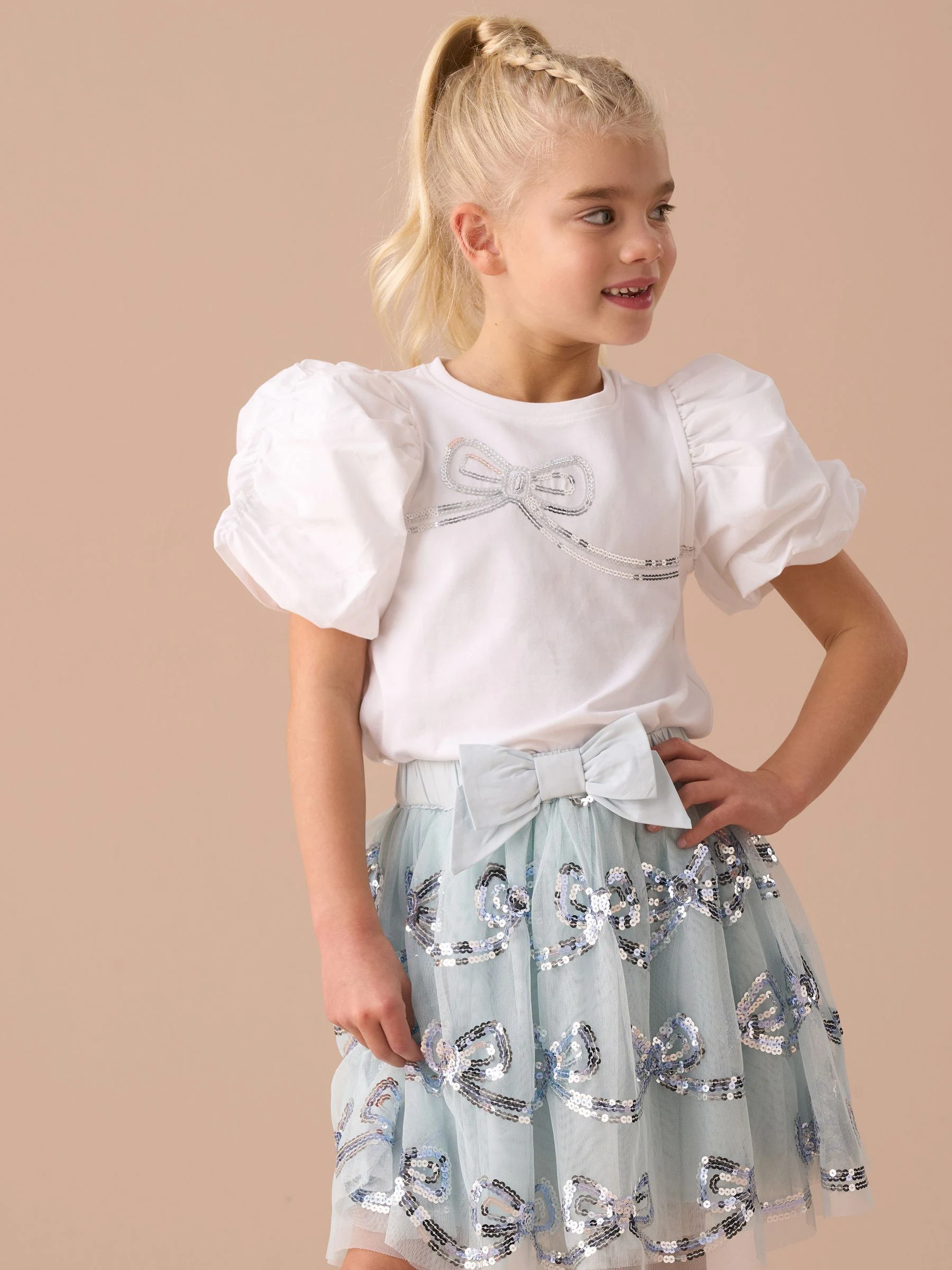Angel & Rocket Reene top met pofmouwen