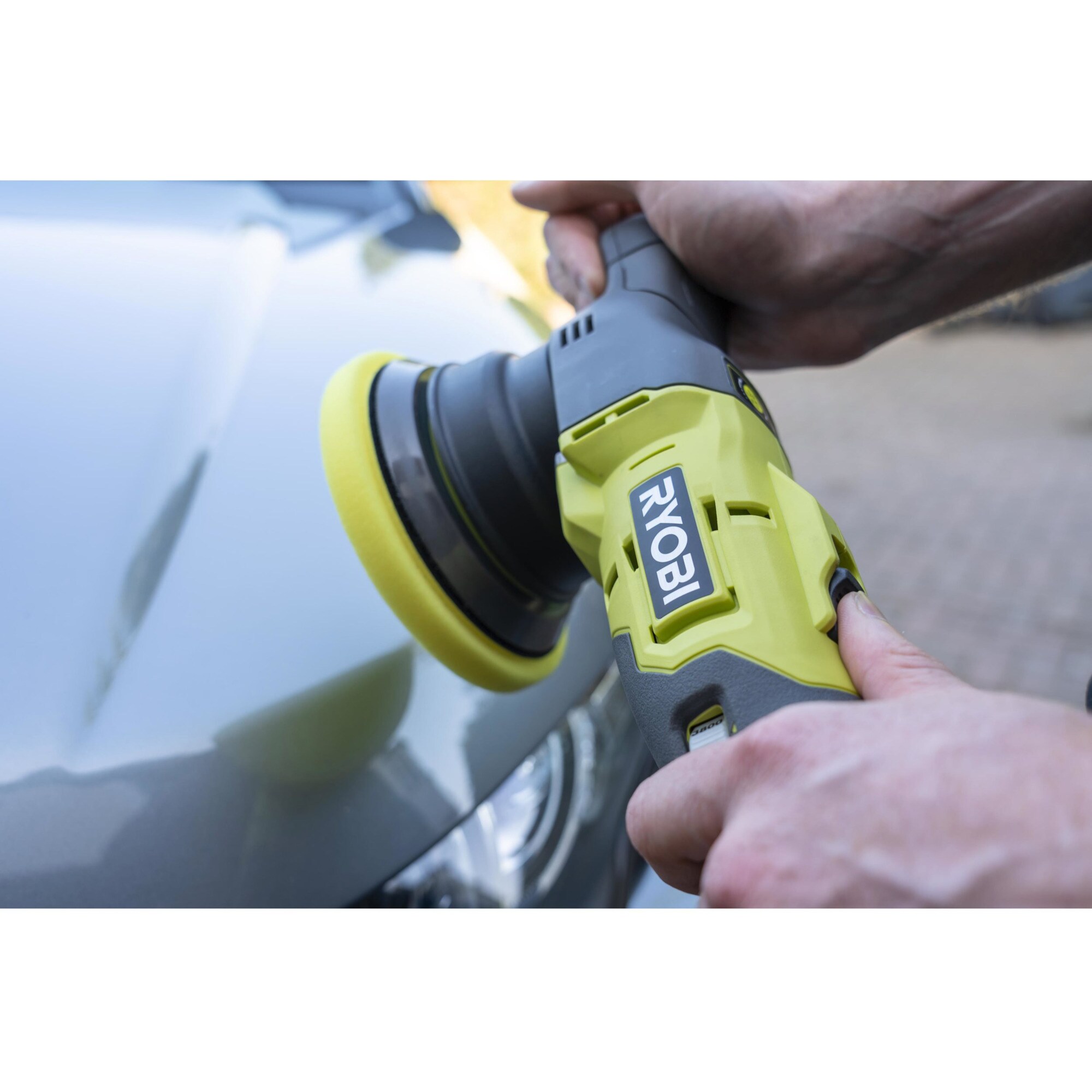 Ryobi Poliermaschine ONE+ Akku-Exzenter-Poliermaschine R18P-0, 18Volt