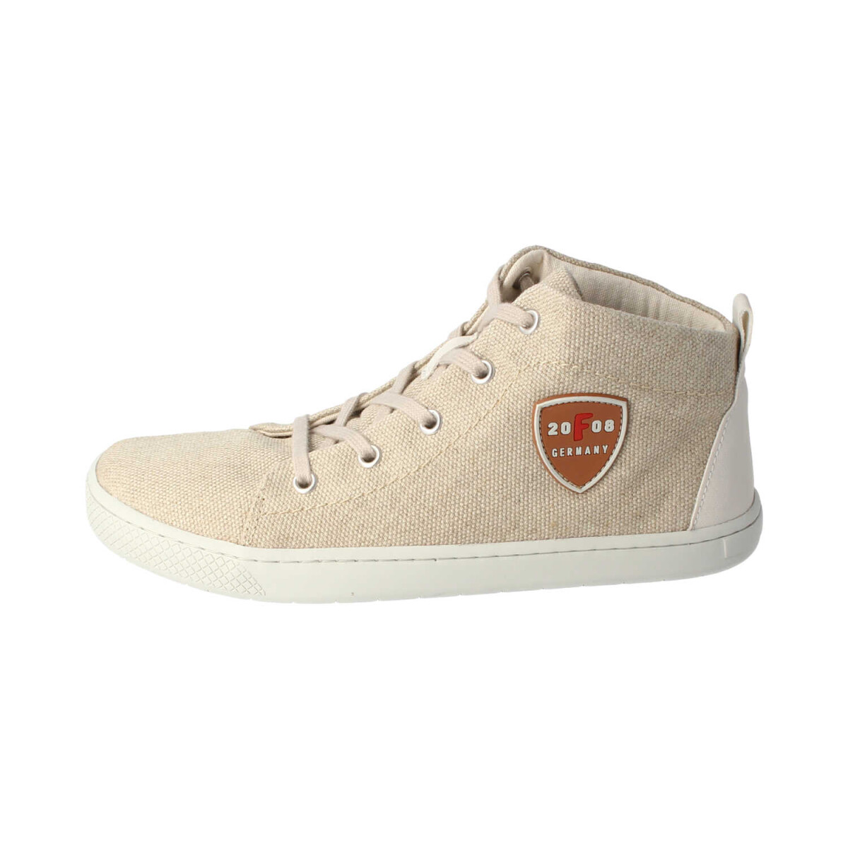 V20049-L90 BE-GREEN Textil-linen Sneaker with laces Weite/M