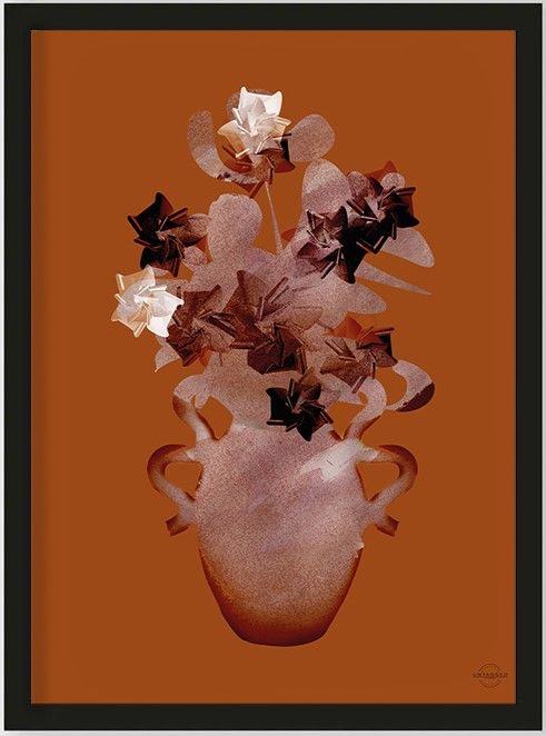 Art Print Amphora Flowers