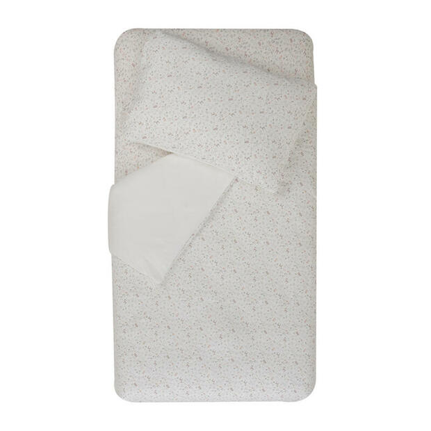 Parure de couette 100x140 + Taie d'oreiller 40x60 LILAS - DOMIVA
