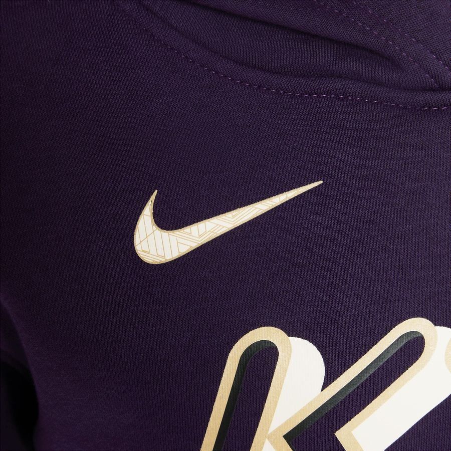 Nike Sweat à Capuche Club Fleece Mbappé Personal Edition - Violet/Blanc/Doré Enfant