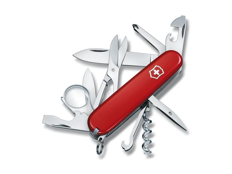 Victorinox Taschenmesser Explorer 91 mm Mittleres Taschenmesser mit Lupe