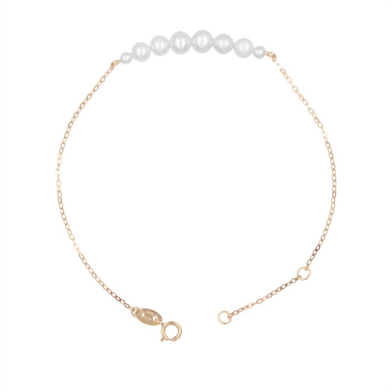Bracelet Or et Perles - Femme