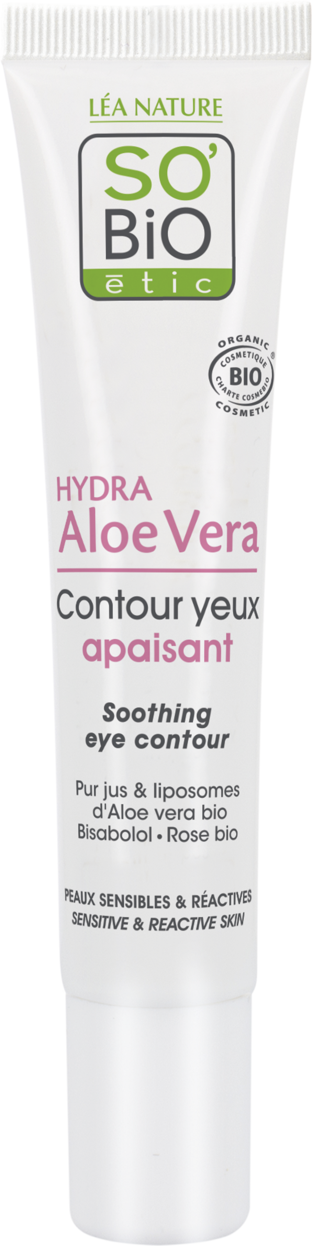 LÉA NATURE SO BiO étic  Hydra Aloe Vera Augenkontur-Pflege, 15 ml