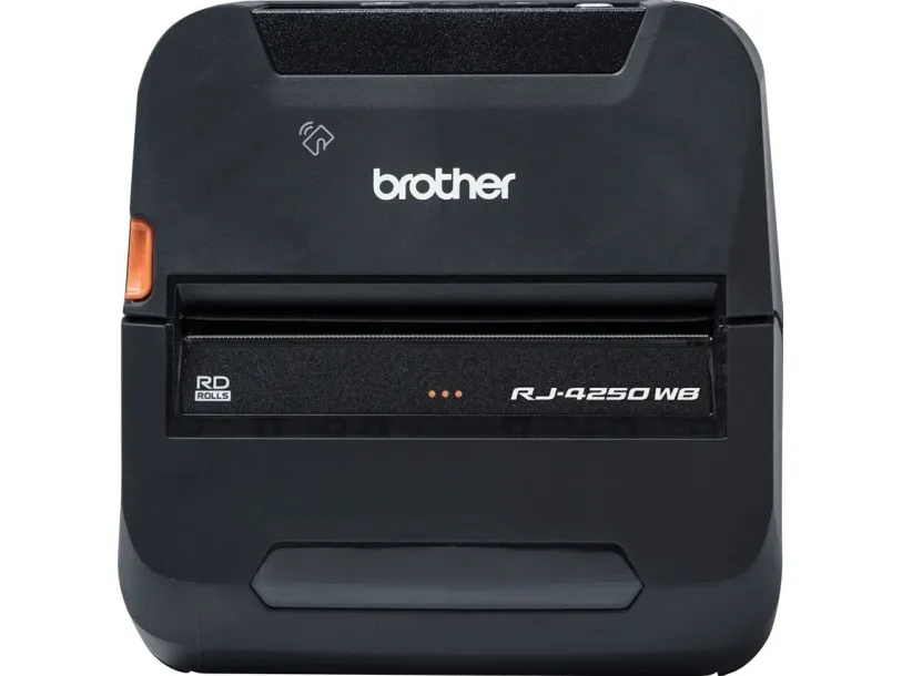 Brother RuggedJet RJ-4250WB - Etiketprinter - direkte termisk - Rulle (11,3 cm) - 203 dpi - op til 127 mm/sek. - USB 2.0, Wi-Fi(n), NFC, Bluetooth 4.2