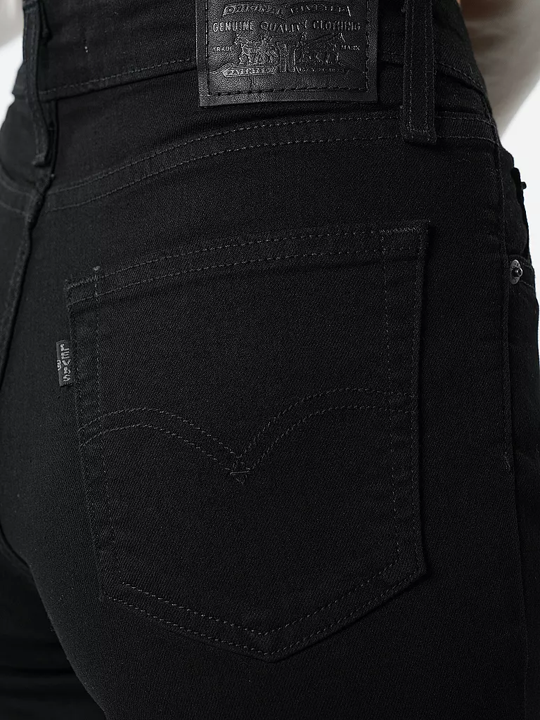 LEVI'S® Jeans Skinny Fit 721 HIGH RISE SKINNY MIDNIGHT schwarz