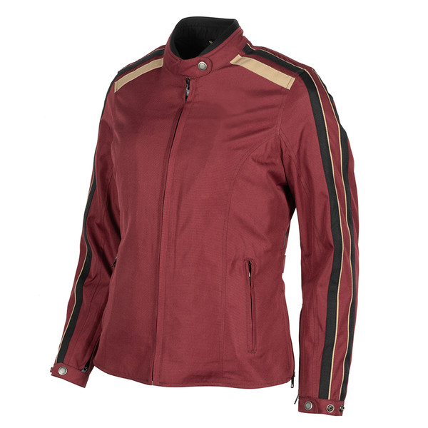 Helstons - Blouson femme Jade Tissu Technique Bordeaux / Noir