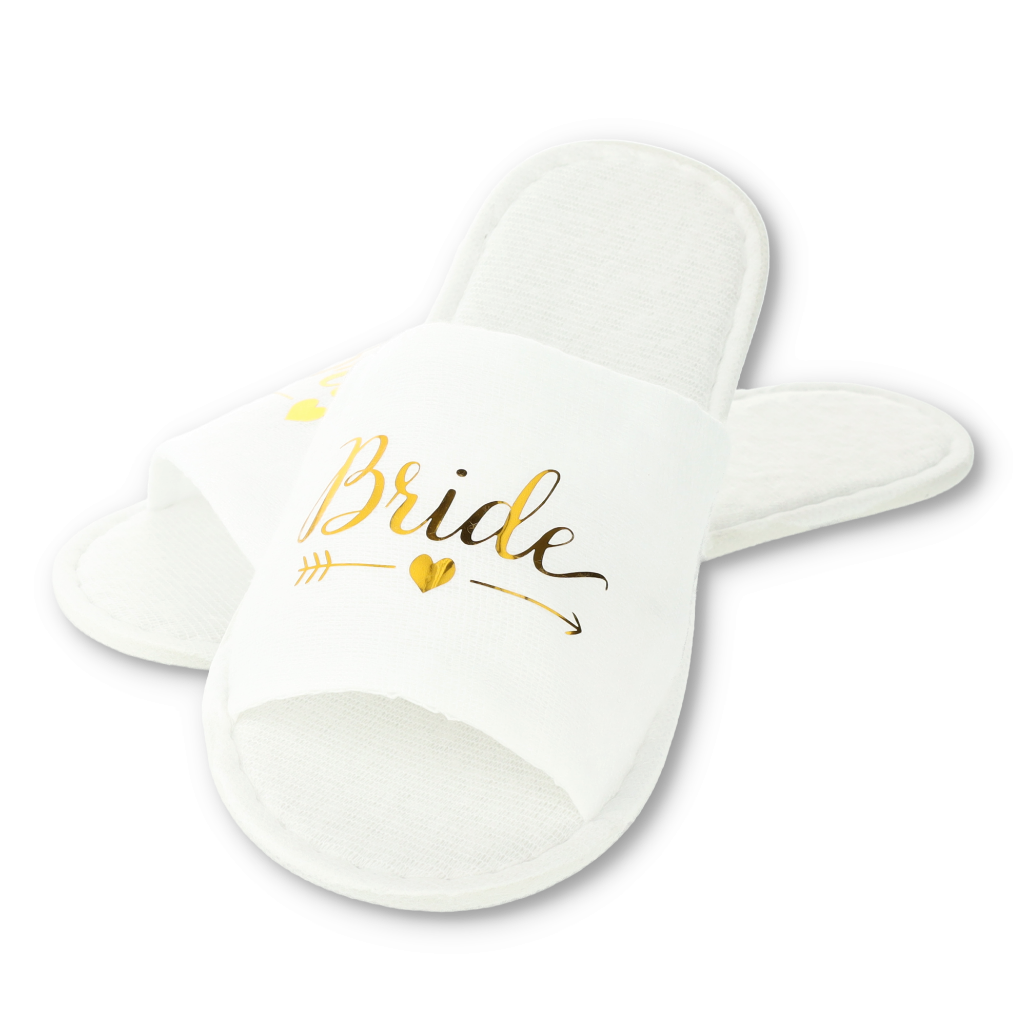 (1 Paar) Gr. 38-40 Wellness Slipper Plüsch Hausschuhe Finken Pantoffeln - Bride