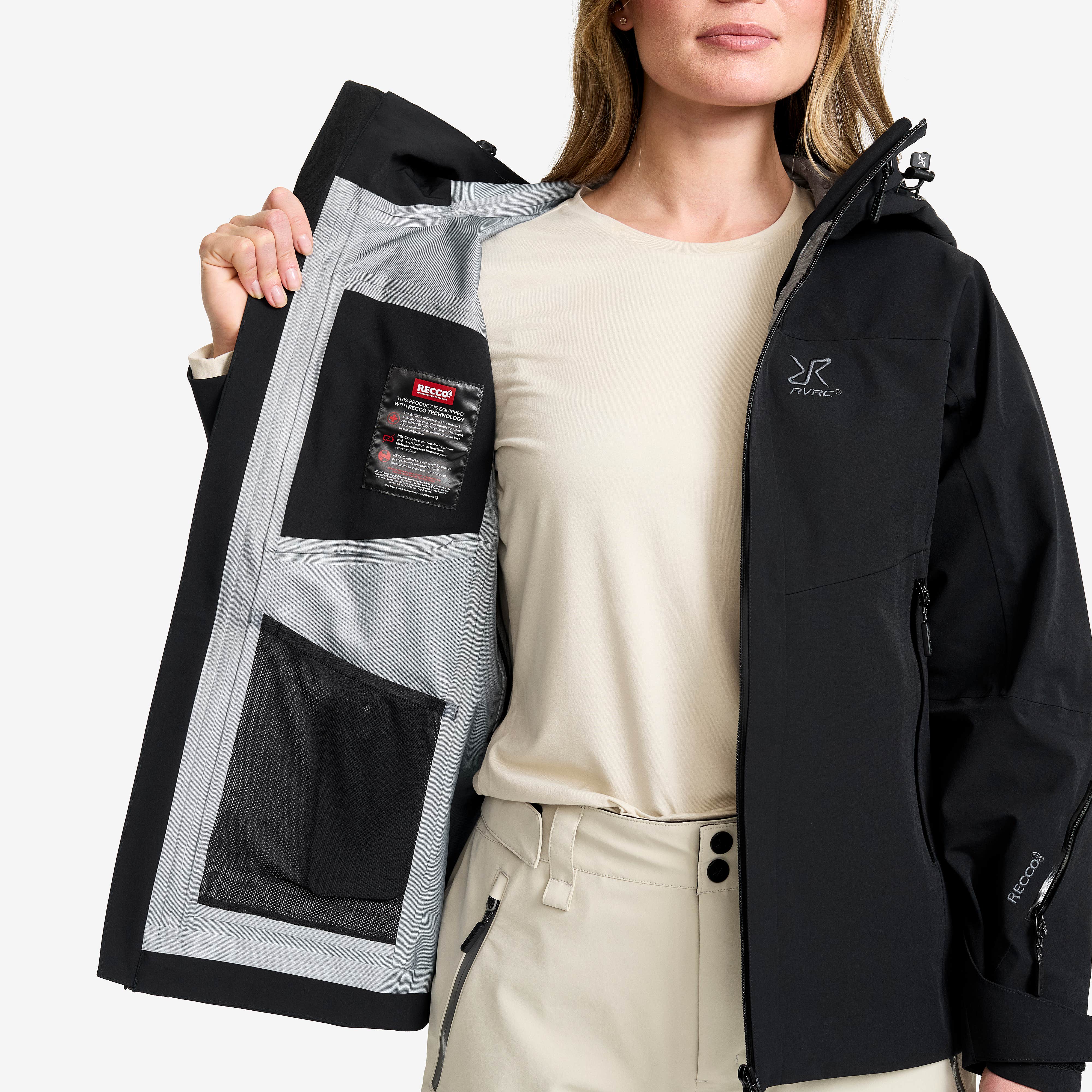 Cyclone 3L Shell Jacket Dame Black