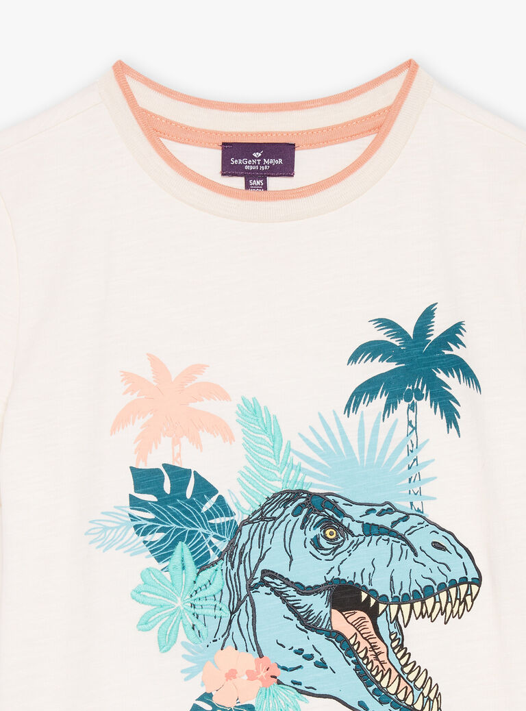 T-shirt à motif dinosaure