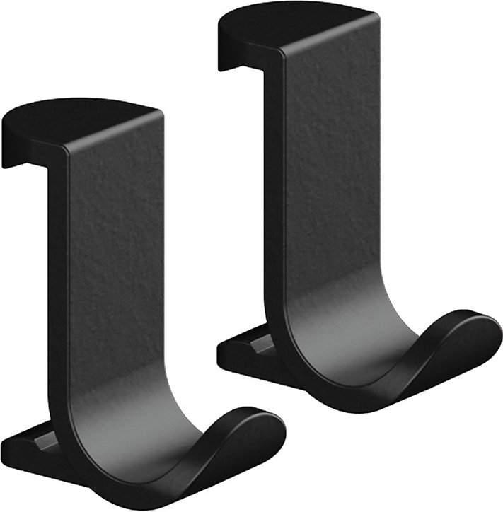 Lot de 2 crochets larges noirs Hansgrohe WallStoris