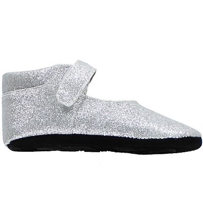 Fuzzies Ballerina Hausschuhe - Amalie - Silber m. Glitzer
