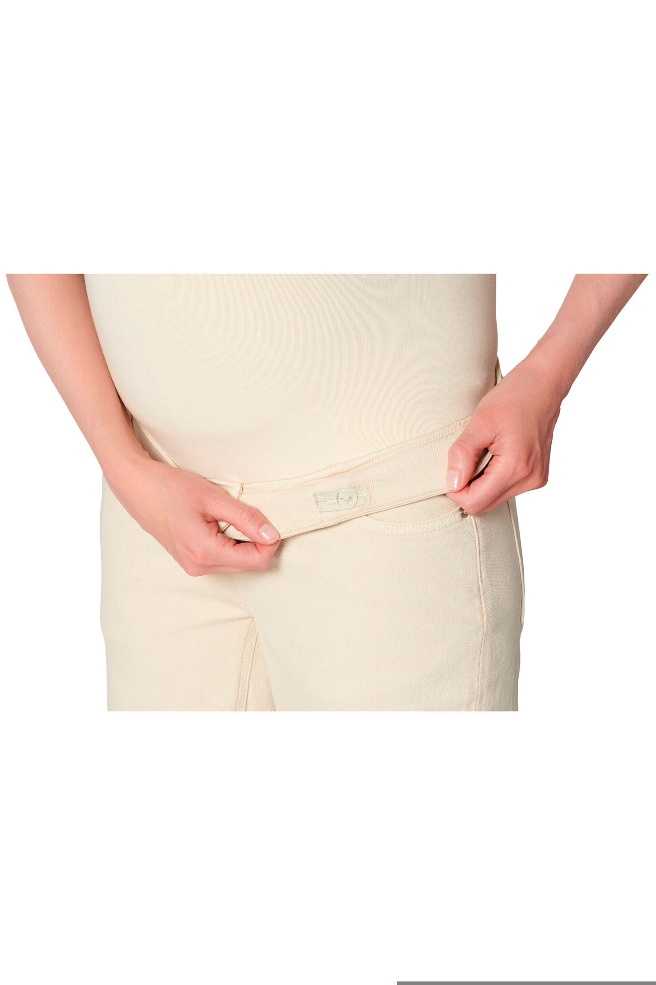 Noppies Maternity Straight Umstandsjeans Paco Bone White
