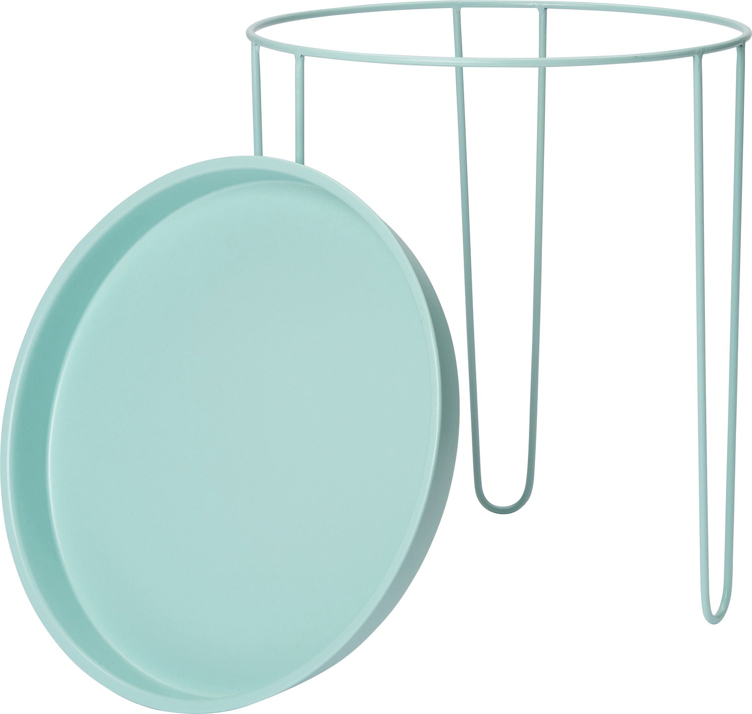 Intratuin bijzettafel Tray groen D 32 H 34 cm