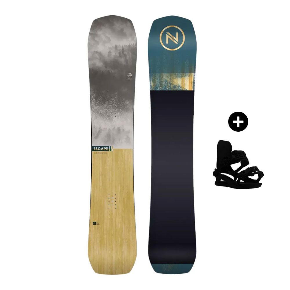 Nidecker ESCAPE - Pack snowboard all mountain Homme grey/beige/black