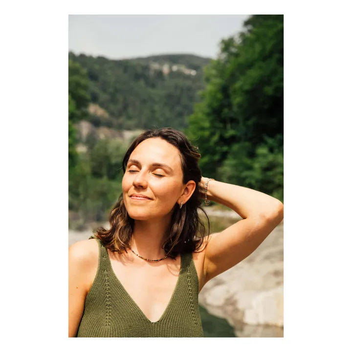 Matona Débardeur Maille Coton Bio | Vert kaki