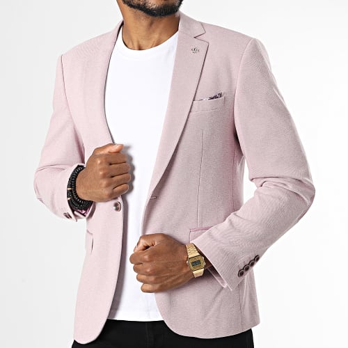 Veste Blazer B7065 Rose Chiné