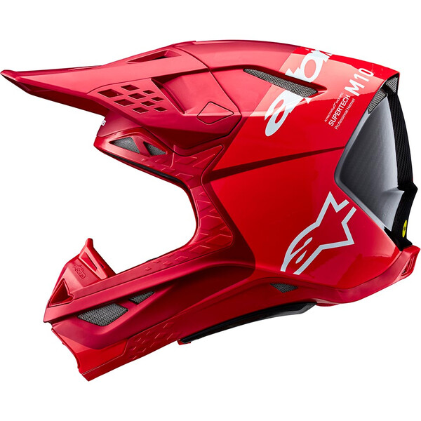 Alpinestars - Casque Supertech S-M10 Flood Rouge fluo / Mat / Brillant