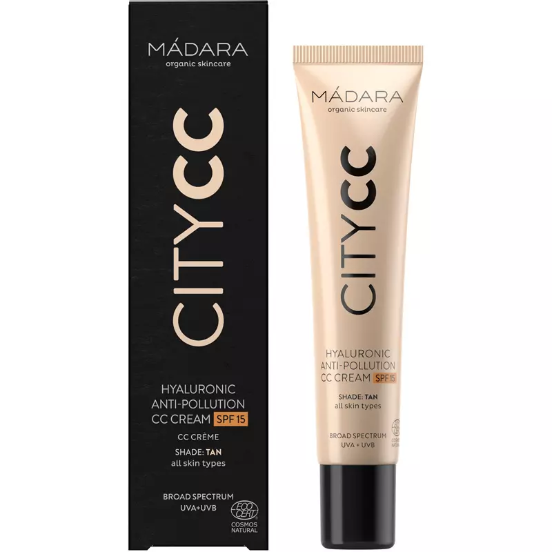 MÁDARA CITY CC Hyaluronic Anti-pollution CC Cream SPF 15 - 40 ml - Tan