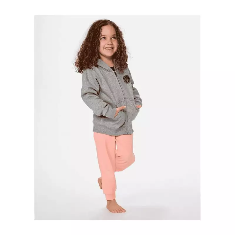 Sweat junior RIPCURL Wetsuit Icon Zip Thru Hood-Boy Grey Marle