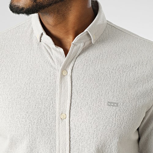 Chemise Manches Longues Gris