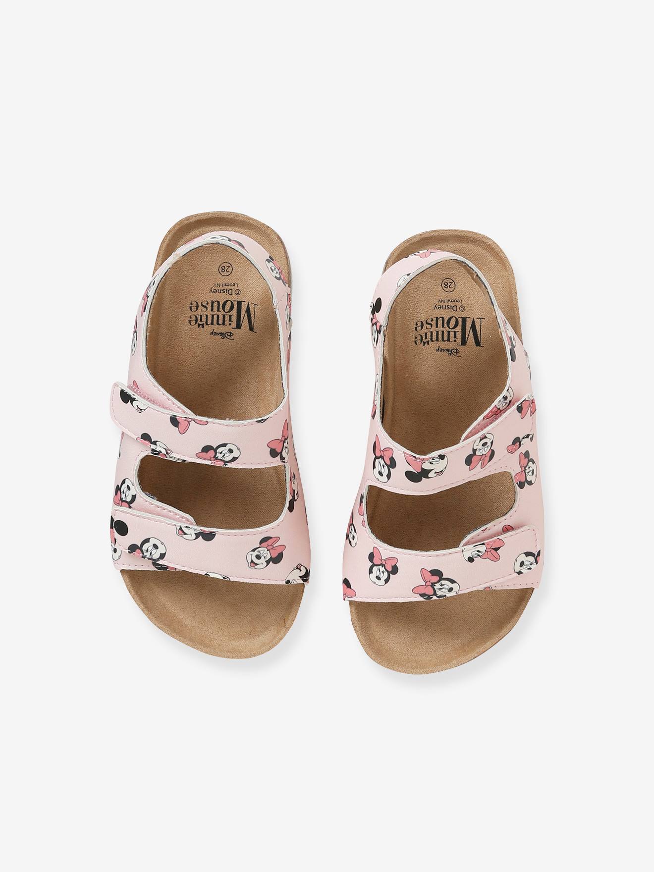 Sandálias DS® Minnie, estampa rosa escuro