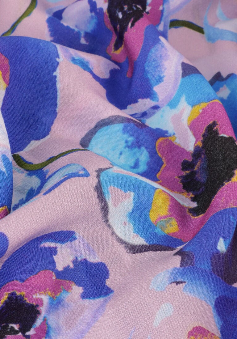 JANSEN AMSTERDAM blauwe jansen amsterdam blouse pf126 printed 3/4 raglan sleeve top