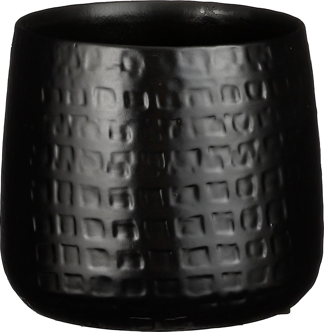 Mica Decorations bloempot Floyd zwart D 17 H 15 cm