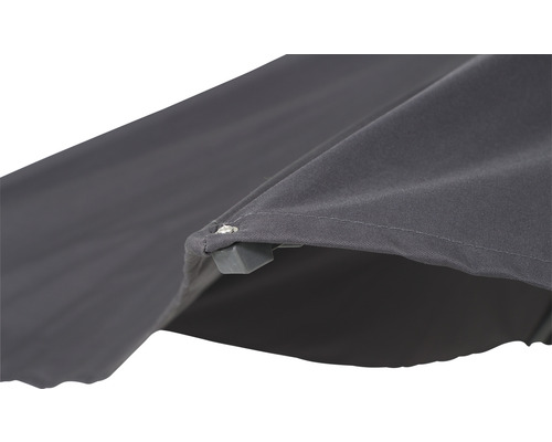 Avio parasol, polyester, Ø 250 cm, antraciet