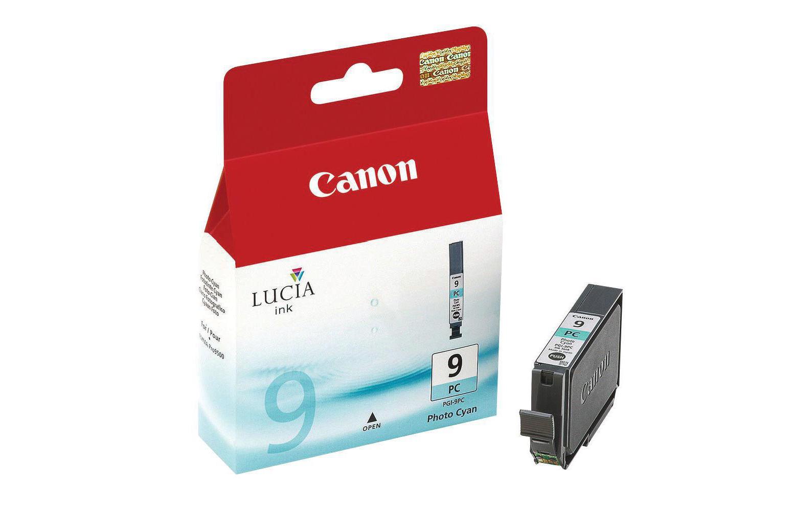 Tinte PGI-9PC CyanPhoto Cyan, 16 ml, 150 Seiten