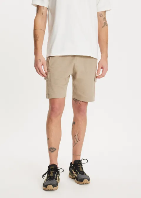 Waffle cargo korte broek zand (ZND.M)