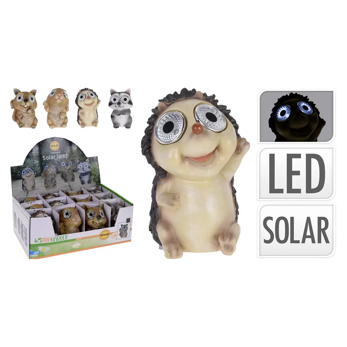 Solarleuchte Animal Bunt