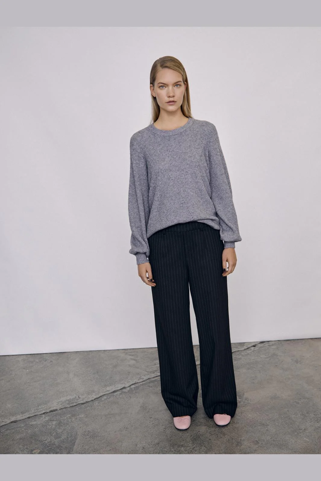 Object Objlisa Wide Pant 4535459 black grey