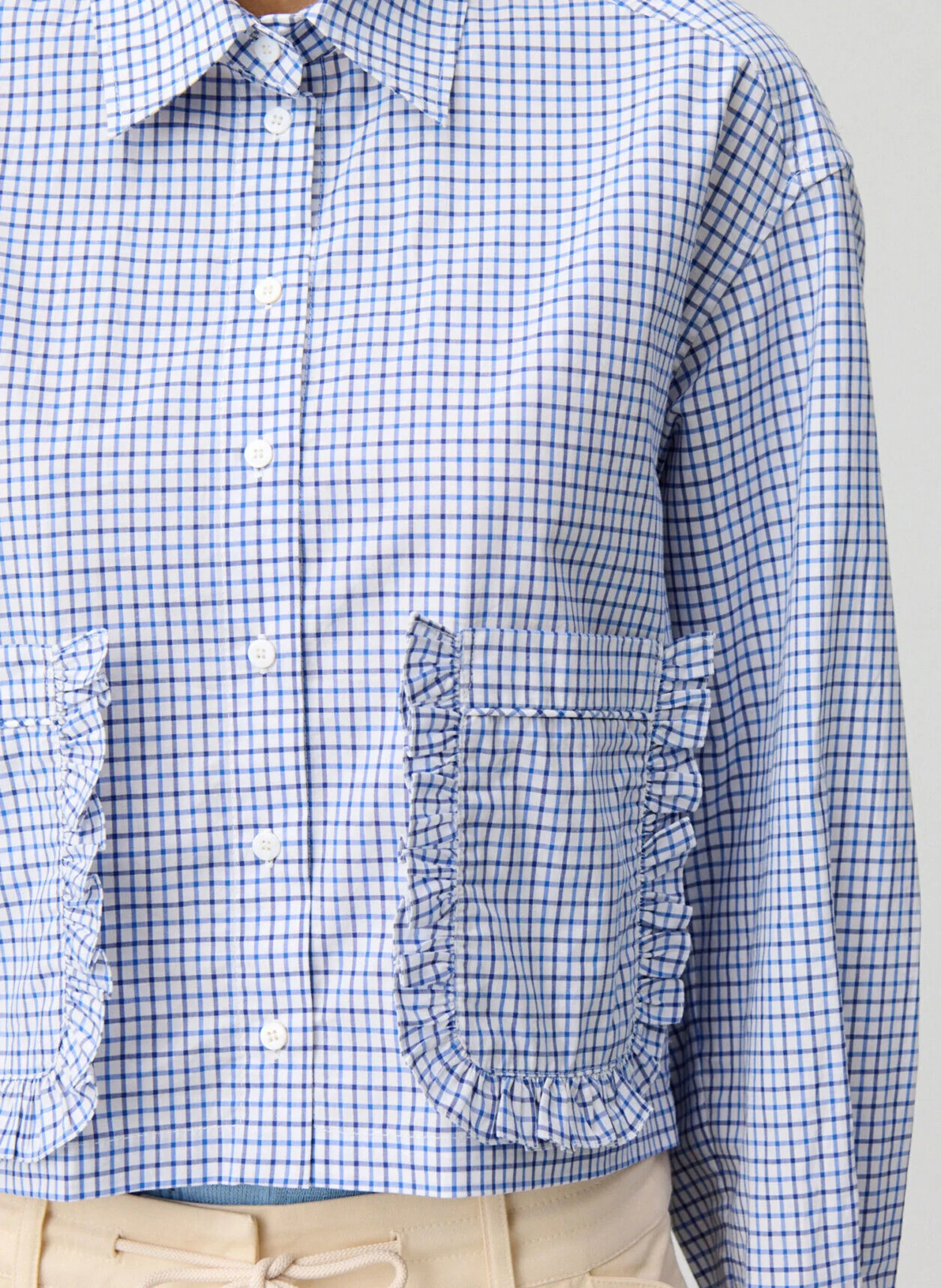 Chemise à carreaux en coton | Multicolore