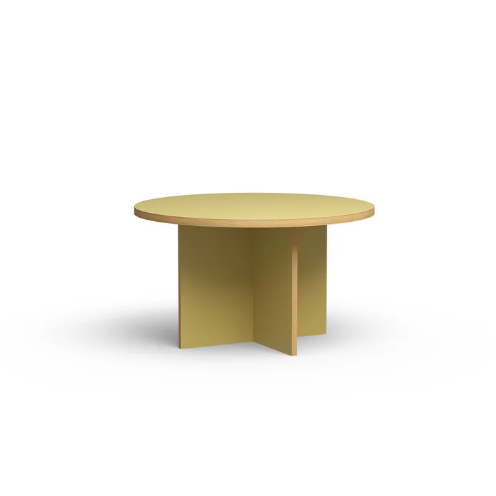HKliving - Esstisch, rund, Ø 130 cm, olive