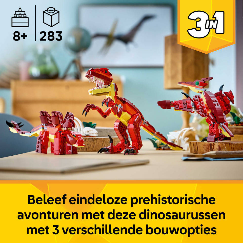 LEGO Creator 3-in-1 woeste dinosaurus 31379