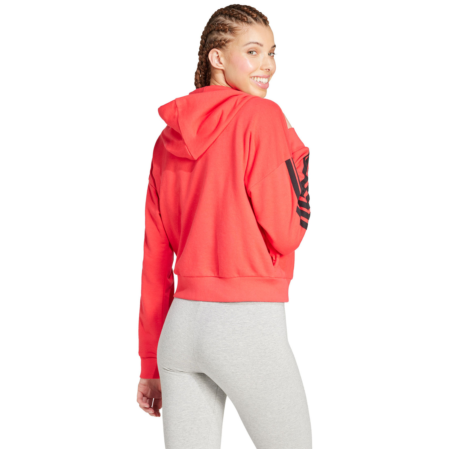 adidas 3 Stripes French Terry Full Zip Hoody