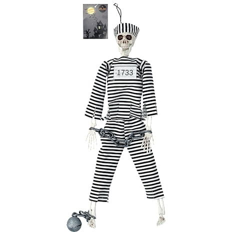 Halloween skelet med tøj 40 cm - flere varianter - assorteret