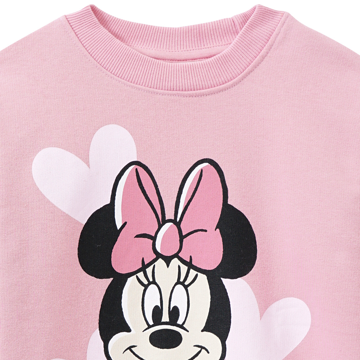 Topolino Minnie Maus Sweatshirt mit großem Print dunkelrosa
