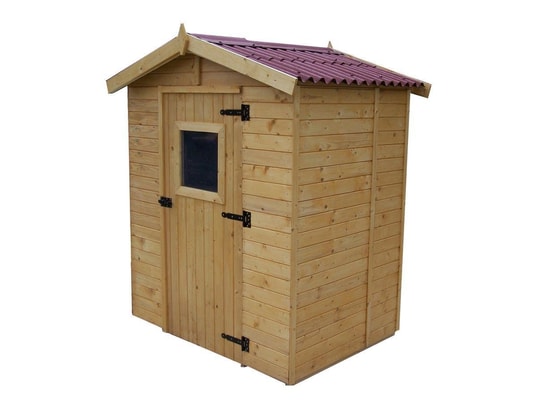 HABRITA - Abri panneaux bois 16 mm avec plancher / 1,83 m2
