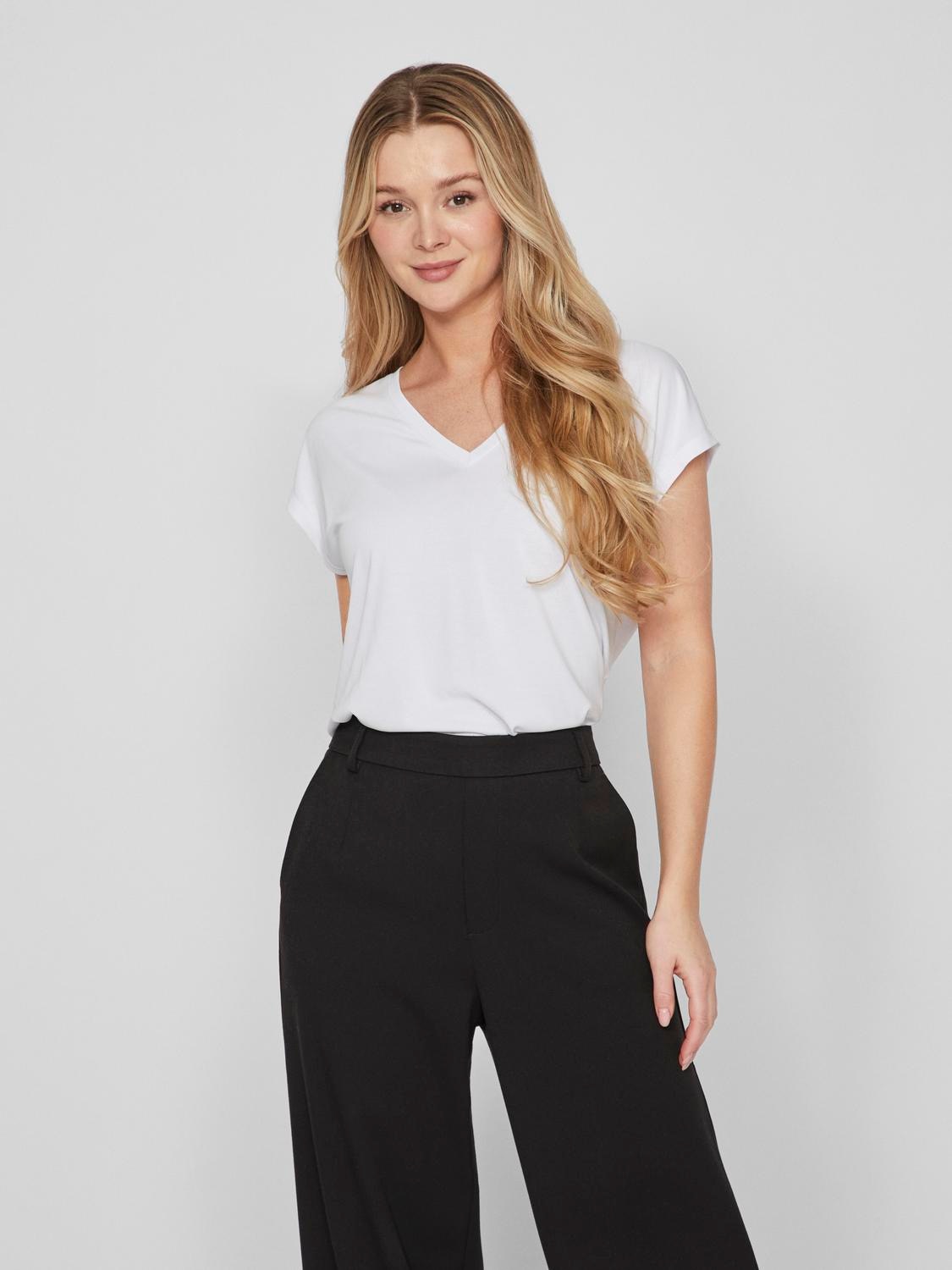 Vila V-Shirt »VIMODALA V-NECK S/S TOP - NOOS«