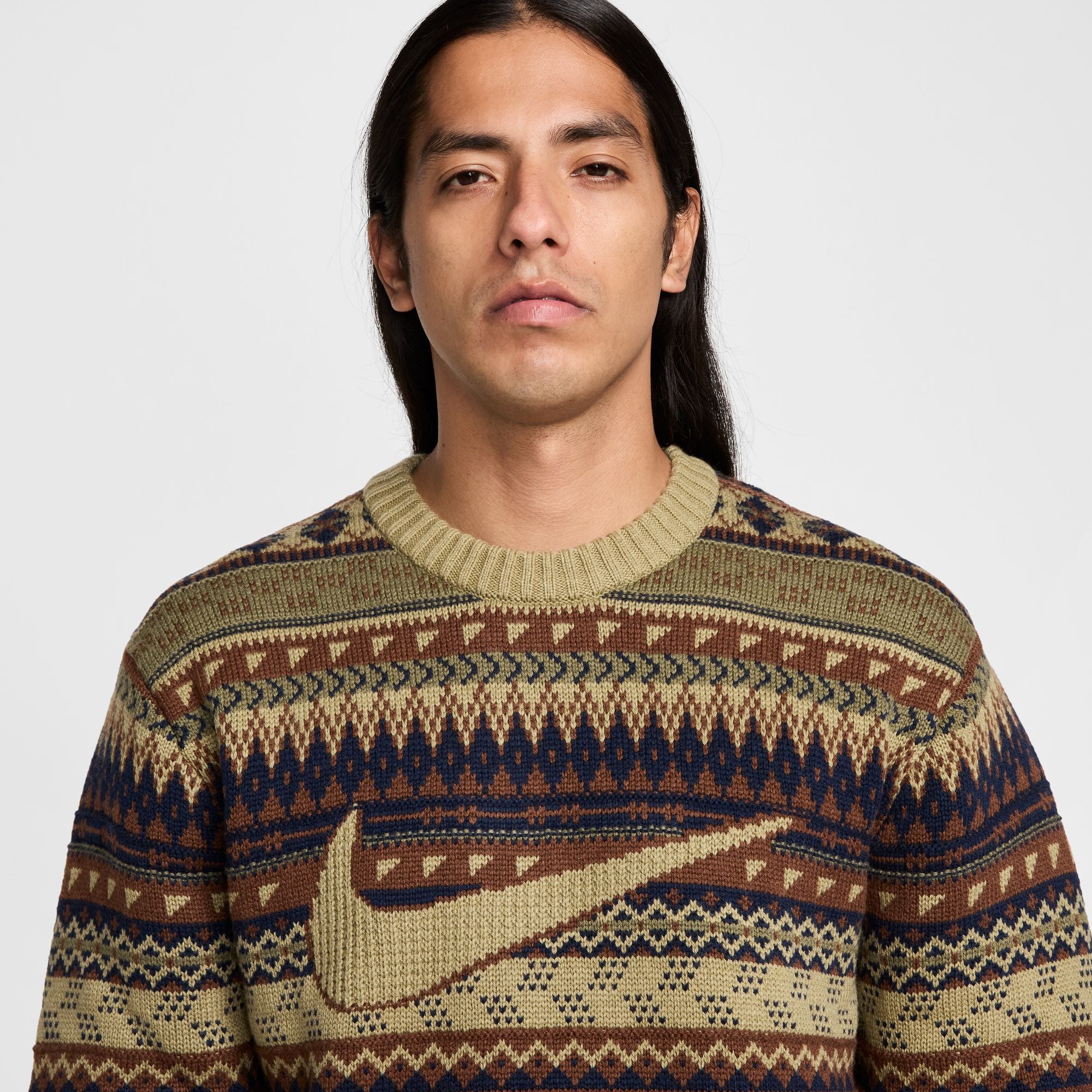 Nike<br>Life Fair Isle Swoosh Sweater