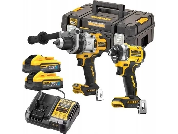 Batterikombinationssæt DCD1007   DCF860, 18V, 2x5,0Ah POWERSTACK, DEWALT [DCK2200H2T-QW]